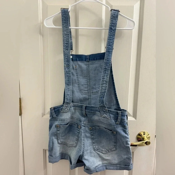 WALLFLOWER | Denim Jeans Overall Shorts Small - Picture 7 of 10